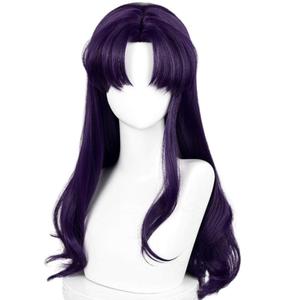 Wiggy Mermaid Purple Wavy Wig 55cm Long Purpole Cosplay Wig with Wig Cap for Halloween Costume Party Cosplay
