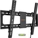 IWORKBORAD 55 65 75 85 inch Low Profile TV Wall Mount for 32-90 '' TVs, Tilt TV Mount Bracket, Safe Lock & Quick Release, Max VESA 600x400mm, 24 inch Studs,132 lbs, Fit Most 55+ 75+ 85+ 86 TVs