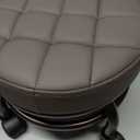 Elitzia Pedicure Foot Stool Beauty Salon SPA Foot Bath Footstool Two Color Optional Thick Support Seat Quality Wheels ET28500（Dark Brown）, Dark Brown Low Stool