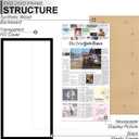Fxojyvo 11x22 Newspaper Frame, Display 11 x 22 Inch Newspaper Front Page for Wall, Light Weight and High Transparent Picture Frame - 1 Pack/Black/11by22
