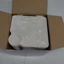 Maxcheck 20 Pcs Chip and Dip Serving Platter Set Divided Dumpling Plate with Sauce Holder Plastic Small Chips Salsa Serving Dish Reusable White Chip and Dip Tray for Snack Appetizer Sushi Party