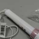 Conair Double Ceramic 1 -Inch Long Barrel Curling Iron, 1 -Inch Barrel Creates Soft Waves, Hair Waver for Use on Medium & Long Hair, White/Rose Gold