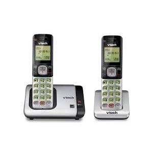 VTech CS67192 2Handset Cordless Phone with Caller ID/Call Waiting, Handset Intercom & Backlit Display/Keypad, Silver