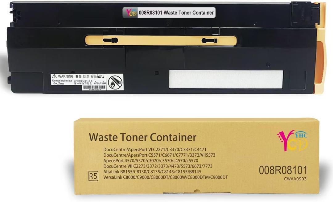008R08101 Waste Toner Container 1 Pack Compatible with Xerox AltaLink C8130 C8135 C8145 C8155 B8145 B8155 8130 8135 8145 8155 8145 8055 Waste Toner Cartridge, 108R01504 Waste Toner Box Bottle