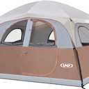 UNP Tents 6 Person Waterproof Windproof Easy Setup,Double Layer Family Camping Tent with 1 Mesh Door & 5 Large Mesh Windows -10'X9'X78in(H)