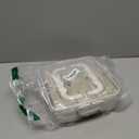 SMALL Divided Serving Tray with Lid and Handle, Portable Snack Box Container, 6 Compartments Veggie Fruit Snackle Tray,Charcuterie Box Container for Party, Travel, Entertaining,Picnic, SMALL SIZE (White)