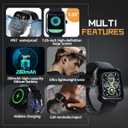 Smart Watch with Earbuds, 1.85" HD Screen Smartwatch for Men, 2 in 1 Bluetooth Watch with Sleep Monitor,Heart Rate, Bluetooth Call, Fitness Tracker