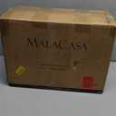 MALACASA Plates and Bowls Sets, 12 Pieces Modern Stoneware Dinnerware Set for 4 Kitchen Dinner Set Ceramic Dishware Dishes Set Microwave and Dishwasher Safe, Brown, Series TARA