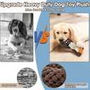 Plush Indestructible Durable Tough Dog Toys for Small Dogs, Interactive Dog Toys for Small Medium Large Dog Breeds (Raccoon)