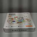 Tiny Land 110PCS Wooden Train Set  Toy Train with Tracks for Kids Ages 3-7, Compatible with Major Brands, Ideal Railway Playset for Boys and Girls, Great Birthday