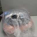 PetJett Calming Medium Dog Bed - 30'' Round Dog Beds, Anti-Slip & Washable Super Soft Fluffy Plush Donut Bed, Anti-Anxiety Premium Comfort Pet Bed, Fits Dogs up to 45 lbs - Pink