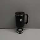 Hydro Flask Travel Tumbler with Handle, Lid and Straw - Insulated Stainless Steel in 40 Oz Black