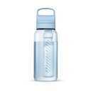 LifeStraw Go Series  BPA-Free Water Filter Bottle for Travel and Everyday use removes Bacteria, parasites and microplastics, Improves Taste, 1L Icelandic Blue
