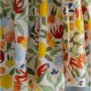 WDIRARA Women's Plus Size Floral Tie Front Babydoll Tops Layered Ruffle Cap Sleeve V Neck Peplum Blouse (XL)