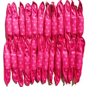 40 Soft Heatless Hair Curlers - Large Overnight Pillow Sponge Rollers for Curly Hairstyle (Rose red)