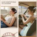 AWAYTR Flat Hair Clips For Women Lay Flat Claw Clip for Hair 4Pcs Large Square Hair Claw Clips (Pink+Blue+Green+Light Yellow)