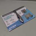 All-Purpose Stainless Steel Shower Squeegee for Shower Glass Door with 2 Adhesive Hooks, Bathroom Cleaner Tool Household Window Mirror Squeegee , Cleaning Tile Wall, Car, 10 Inch Silver