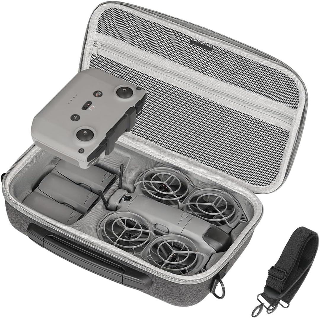 Carrying Case for DJI Neo 2 Fly More Combo Accessories, Portable Travel Shoulder Bag for DJI Neo 2 Drone, RC-N3 Remote Controller and Intelligent Flight Battery