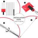 Paint Edger Tool for Walls, 6-Section Paint Edger Tool with Threaded Extension Rod: The Ultimate Adjustable Paint Pad Applicator for Walls, Ceilings, Trim & Baseboards - Comes with 2 Refill Pads