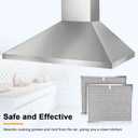 Allure Range Hood Grease Filter BPS1FA30 99010299 by Fetechmate 11-3/4" x 14-1/4" x 3/8" Aluminum Mesh Filter Fit for B-roan QS1 30" N-utone WS1 QS2 Range Hoods Replace S99010305 AP3378953-2 Pack