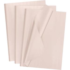 MECCANIXITY 40 Sheets Light Pink Waterproof Tissue Paper 20x28 Inch Tissue Gift Wrapping Paper for Florist Bouquet Supplies, DIY Crafts Birthday Holiday Decoration