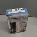 Electric Salt and Pepper Grinder Set, Rechargeable Automatic Pepper Mill Grinder with LED Light Gifts for Women, Adjustable Coarseness shakers, One-Hand Operation for Kitchen Essentials (Rechargeable-Upgrade Black/White 2PC)