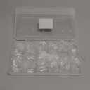 UNA GELLA Almond Gel Nail Tips, 504PCS Pre Etched Clear Fake Nails Tips Medium Almond Shape - 12 Sizes Full Cover Soft Acrylic Press On Nail Extensions No C Curve Gift for Diy at Home