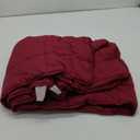 Weighted Blanket for Adults (20 lbs, 60” x 80”, Red) Cooling Heavy Blanket for Sleeping Perfect for 190-210 lbs, Queen Size Breathable Blanket with Premium Glass Bead, Machine Washable