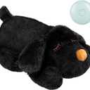 WEOK Puppy Heartbeat Toy for Separation Anxiety Relief, Heartbeat Stuffed Animal Anxiety Calming Behavioral Aid Plush Toy for Dogs Cats Pets