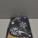 White Snowflakes Black Pee Pads for Dogs, 3-Pack Washable Puppy Pads Reusable Dog Pee Pad Non-Slip Training Pads for Potty, Crate, Bed, 20x24in