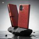 Wallet Case for iPhone 17 with Credit Card Holder,PU Leather Folio Flip Kickstand Protective Shockproof Cover for Apple 17 Phone Case (Brown, for iPhone 17-6.3'')