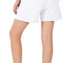 BOOPH Girls Casual Cargo Shorts Athletic Running Shorts with Pockets for Kids Summer 5-14 Years (White)