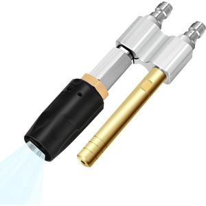 Downstream Injector for Pressure Washer, M5 Twist Adjustable Chemical Soap Shooter Tip with 1/4" Quick Connect, 1000-4500 PSI & 3-7 GPM, Long Reach Soft Wash Nozzle Downstream Injector for Pressure Washer, M5 Twist Adjustable Chemical Soap Shooter Tip with 1/4" Quick Connect, 1000-4500 PSI & 3-7 GPM, Long Reach Soft Wash Nozzle