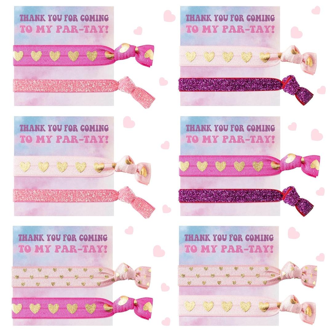 Thanks Colorful Elastic Hair Bands - 30Pcs Summer Y2K Stargazer Girl Dresses Up With Elastic Headband Hair Accessories Birthday Holiday Party Favor Wrist Decor Gifts for Fans Girls