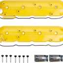 MITZONE Valve Cover Set Left & Right Compatible with Silverado Sierra Express Savana Avalanche Suburban Trailblazer Tahoe Yukon Escalade 4.8 5.3 6.0L Camaro Corvette CTS-V Firebird GTO 5.7 6.0L 6.2L