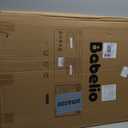 Babelio Baby Gate for Stairs & Doorways, 26-43" W 34" H Extra Tall| No Bottom Bar| Easy Installation| One-handed Operation| Auto-close| Hardware Mount (Drill Needed) Safety Dog/Pet Gate Indoor (Black)