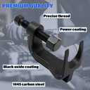 25112 Ball Joint Separator, Adjustable Ball Joint Puller with 2-3/8" Opening Range, Heavy Duty Ball Joint Removal Tool for Cars, Trucks & SUVs, with Lower Control Arm Prying Tool
