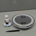 Auxmir 2025 Upgraded 30X Magnifying Mirror with Light, Makeup Mirror with 2-Level Lights, Vanity Mirror with Power Suction Cup and Tweezers, 360 Swivel, Portable Bathroom Mirror for Home Travel