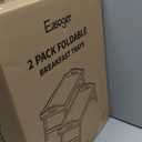 2 Pack Breakfast in Bed Tray for Eating, 16.92 x 12.6 Inch Bed Table Tray with Folding Legs & Handles, Bamboo Food Lap Trays Fits for Adult Kids Eating/TV/Surgery Recovery by Easoger. Set of 2