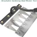 Gardening Hand Weeder Puller Tool, Manual Weeder with Detachable Blade Weeder Puller Tool,High-Carbon Steel Weed Removal Tool for Farm Lawn Garden, 5/6/7/8 Teeth Sizes (8 Teeth)