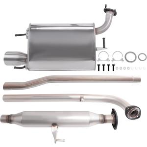 Exhaust Resonator Muffler Pipe System Replacement kit Compatible with 2007 2008 2009 2010 Camry 2.4L，2010 2011 Camry 2.5L，Muffler and Tail Pipe，Repklace OE: 48341 53685