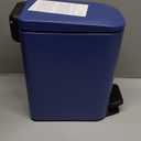 TIPGO Slim Bathroom Trash Can with Lid Soft Close, Step Pedal, 6 Liter / 1.6 Gallon Stainless Steel Trash Bin, Small Garbage Can for Bedroom, Office, Kitchen (Navy Blue)