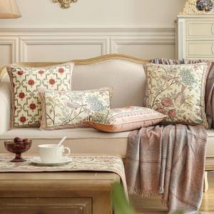 patdrea Velvet Euro Sham Decorative Throw Pillow Covers Set Soft Durable Cushion Cases Pillowcase for Couch Bedroom Car Living Room 4 PCS