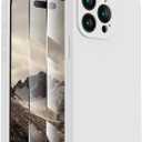 FireNova Designed for iPhone 15 Pro Case, Silicone Upgraded [Camera Protection] Phone Case with [2 Screen Protectors], Soft Anti-Scratch Microfiber Lining Inside, 6.1 inch, White