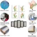 HJY Art Calla Lily Wall Art Flower Pictures Canvas Flowers Wall Decor Floral Plants Poster for Living Room Bedroom Bathroom Home Decorations Framed Artwork Ready to Hang (12''W x 12''H x 4) (Green and pink)