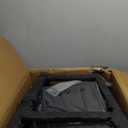 Raynesys Counter Height Bar Stools Set of 3, 24 Inch Barstools for Kitchen Counter, Kitchen Stools with Bonded Leather Saddle Seats & Heavy Duty Metal Legs, Easy Assembly, All Black