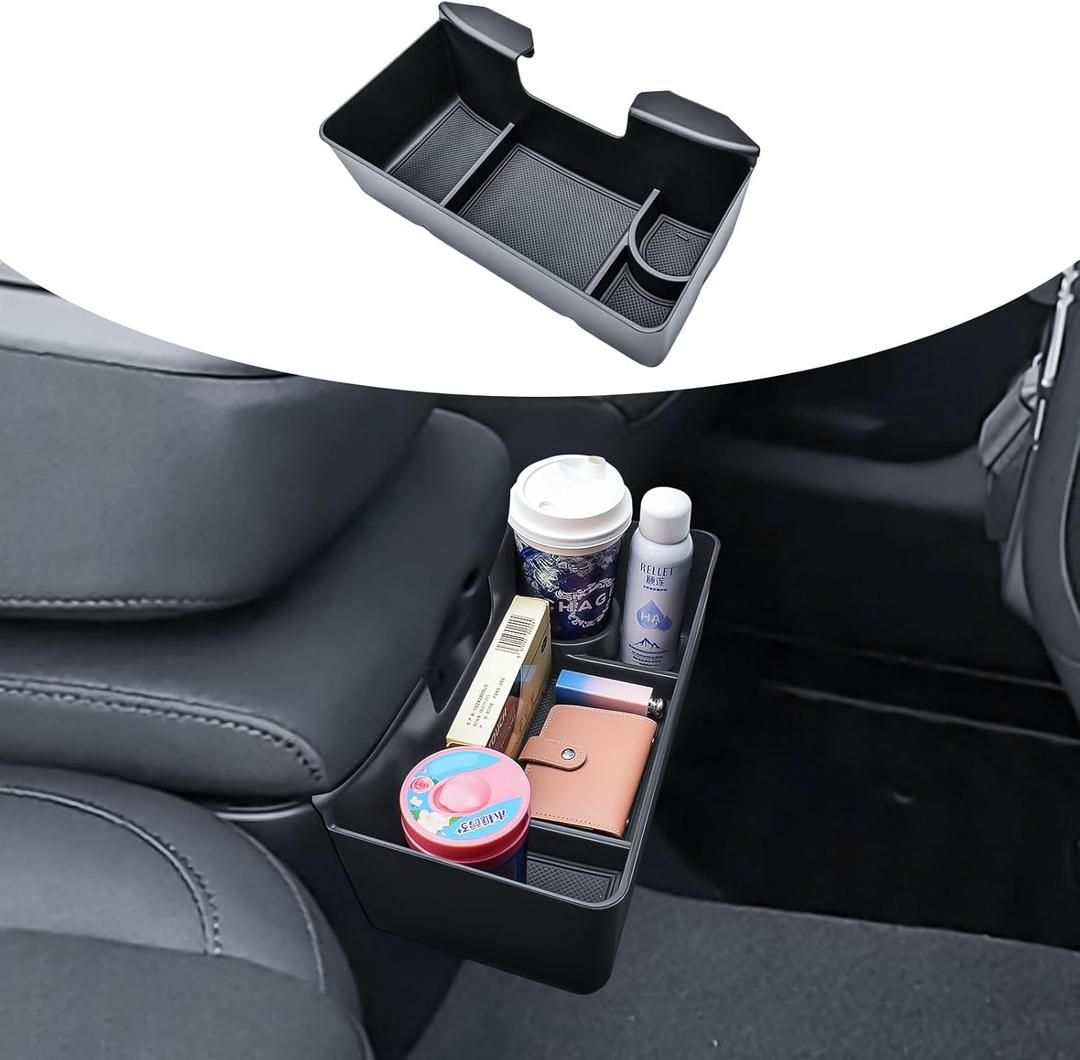 TACOBRO Center Console Hanging Organizer Box Compatible with 2019-2025 Chevy Silverado/GMC Sierra 1500 and 2020-2025 Silverado/Sierra 2500HD 3500HD Accessories, Split Bench Seat ONLY