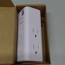 USB Multi Plug Outlet Extender - YISHU Surge Protector with Rotating Plug, 6 AC Plug Extender with 3 USB Ports, 3-Sided Swivel Power Strip Best Ideal Stocking Stuffers for Adults