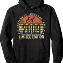 Est 2009 Limited Edition 17th Birthday Gifts 17 Year Old Pullover Hoodie, Small
