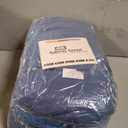 King Size Down Alternative Comforter 102x90 Inch Steel Blue 500 GSM Ultra Soft Breathable, Luxury Pintuck Pinch Pleat, All Season Duvet Insert with Corner Tabs, Machine Washable